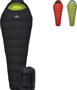 TETON Sports LEEF Ultralight Mummy Sleeping Bag Perfect for Backpacking, Hiking, and Camping; 3-4 Season Mummy Bag; Free Stuff Sack Included